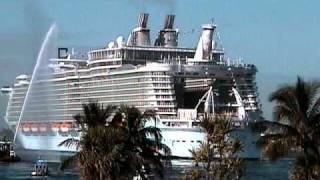 Allure of the Seas First Arrival at Port Everglades  Webcam Timelapse [upl. by Curley]