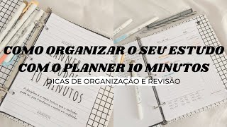 Como funciona o Planner de Estudos 10 Minutos [upl. by Eniamaj]