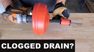 How to Use a Drum Auger  Clogged Drain [upl. by Feenah]