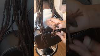 Locs to Wicks Tutorial How I do the ends [upl. by Carolin]