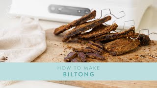 How to make BILTONG in a Food Dehydrator [upl. by Ardnossak656]