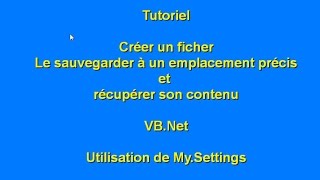 Tutoriel  Créer enregistrer ouvrir et consulter un fichier [upl. by Enirehtak850]