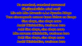 ZUCHU  NYUMBA NDOGO LYRICS [upl. by Zilevi258]