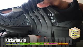 Off White Prestos Black GodKiller Kickwho [upl. by Gonagle]