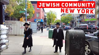 Hasidic Jewish Community  South Williamsburg New York City  Walking Tour 4K [upl. by Sylera]