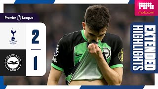 Extended PL Highlights Tottenham 2 Brighton 1 [upl. by Bidle]