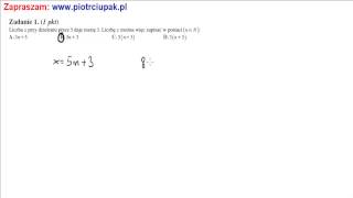 1 Zadanie Arkusz Maturalny Operon 3 [upl. by Akalam]