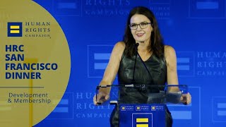 Leanne Pittsford Receives the HRC Equality Award at the 2023 HRC San Francisco Dinner [upl. by Cy527]