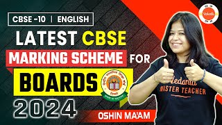 Latest CBSE Marking Scheme for Class 10 English  CBSE Board Exam 2024 [upl. by Eita]