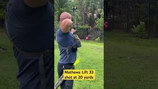 Mathews Lift shot at 20 yards mathewsarchery ultraview archery bowseason bowhunting bowhunter [upl. by Verina]