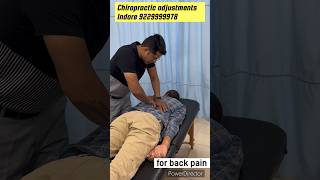 Chiropractic adjustment chiropractic treatment for back pain chiropractorinindore chiropractic [upl. by Levania730]