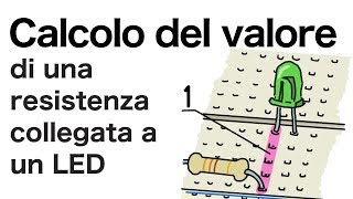 Calcolo del valore di una resistenza in serie a un LED [upl. by Furlong]