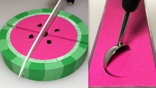 Very Satisfying and Relaxing Compilation 109 Kinetic Sand ASMR [upl. by Siloam]