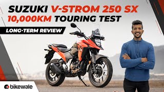 10000km Touring Test on Suzuki VStrom 250 SX Review  Positives Negatives and More  BikeWale [upl. by Noivert]