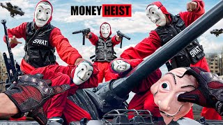 PARKOUR VS MONEY HEIST 6  BAD GUYS No ESCAPE POLICE chase ends BELLA CIAO REMIX  Epic POV [upl. by Justin]