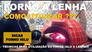 COMO USAR O FORNO IGLU A LENHA [upl. by Ramar]