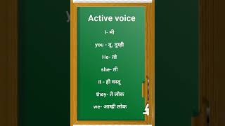 Active voice and passive voice english basictoadvancespokenenglishcourse spokenenglish verbtense [upl. by Caitrin]