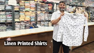 Linen Printed Shirts Hyderabad Shirts Manufacturing [upl. by Llerahs]