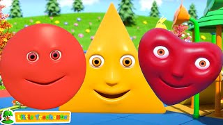 The Shapes Song Preschool Video and Learning Song for Kids [upl. by Enined]