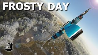 Frosty Day  Flying with my FT Bronco over a beautiful landscape with frost covered trees [upl. by Adriene]