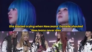 뉴진스 SOYEONGIDLE and SieunSTAYC crying during NewJeans speech at the 2024 KGMA [upl. by Winou847]