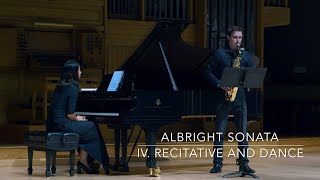 Albright Sonata  IV Recitative and Dance [upl. by Blayne]