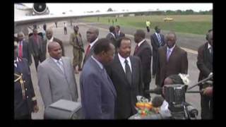 Visite du President IDRISS DEBY du Tchad au Cameroun Tchad [upl. by Aehsal]