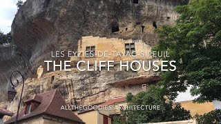 The cliff buildings in Les EyziesdeTayacSireuil France  Allthegoodies architecture [upl. by Ayocal916]