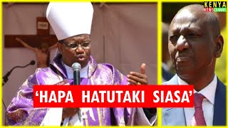 Bishop Muheria addresses Ruto face to face at Embu Catholic Bishop Ordination today [upl. by Florance]