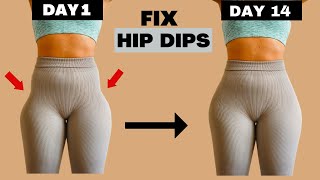 GET RID OF HIP DIPS with This 2 Weeks Challenge  Round Booty workout  Get Wider Hips At Home [upl. by Clarey289]