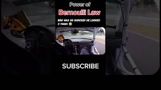 Bernoulli Application 🫣 BERNOULLI Theorem in car race shorts viralvideo bernoulli viralvideo [upl. by Kaiser]