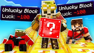 WYŚCIG ZAKAZANYCH LUCKY BLOCK w MINECRAFT 100 SZCZĘŚCIA  Lucky Block Race [upl. by Kerstin627]