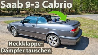 SAAB 93 Cabrio CV  Heckklappendämpfer erneuern [upl. by Fitzpatrick486]