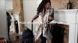 1 Week In London In A CarryOn  How To Pack Light For Europe [upl. by Emoryt]