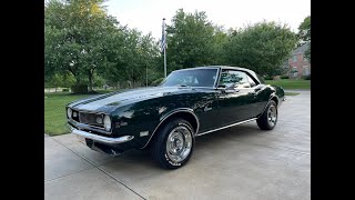 1968 Camaro Z28 True Matching Numbers Z28 w28K Original Miles Available at wwwbluelineclassicscom [upl. by Erbua]