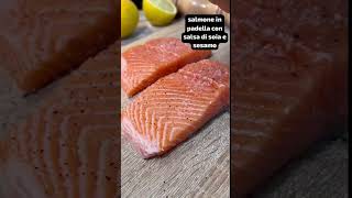 salmone in padella con salsa di soia e sesamo [upl. by Aldrich]