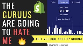 SHOPIFY NEW STORE FROM 0 TO 1000 A DAY STEP BY STEP FREE YOUTUBE COURSE  Shopify Dropshipping [upl. by Longfellow]