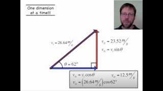 Trajectory Lesson 1 A start to Kinematics and Projectile Motion with Vectors [upl. by Atinat]