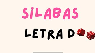 Sílabas de la letra Dd  alfabeto  abecedario español [upl. by Granthem]