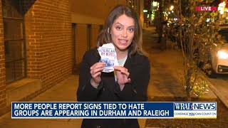 Durham police investigating White nationalist sign at American Tobacco Campus [upl. by Annay]