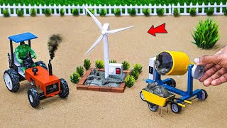 diy mini tractor house building construction science Project [upl. by Kirre]