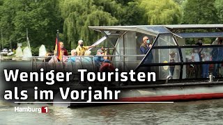 Weniger Touristen besuchen Hamburg im Juli [upl. by Anemolif]