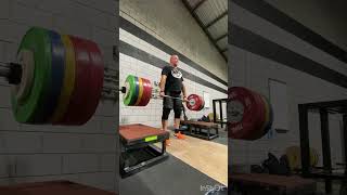 Deadlift from knee 220kg x 5 [upl. by Iralav]