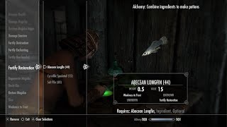 Skyrim Fortify restoration Glitch Still Working 4924 [upl. by Ainollopa]