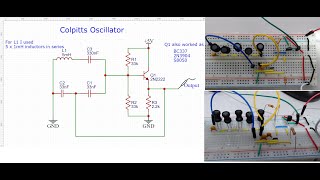 Colpitts Oscillator circuit [upl. by Justicz681]