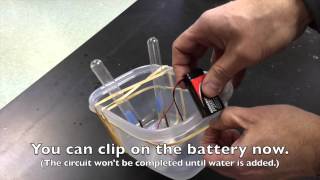 Electrolysis of Water Setup [upl. by Nosneh]