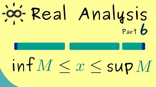 Real Analysis 6  Supremum and Infimum [upl. by Aruam995]