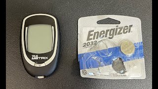 True Metrix Glucose Monitor Battery Replacement  EASY DIY [upl. by Levana]