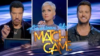 American Idol Match Game with Lionel Richie Katy Perry Luke Bryan and the Contestants [upl. by Lundquist]