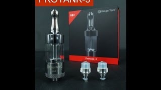 Kangertech Pro Tank 3 Dual Coil Tank Review from ECSmokescom [upl. by Ruckman]